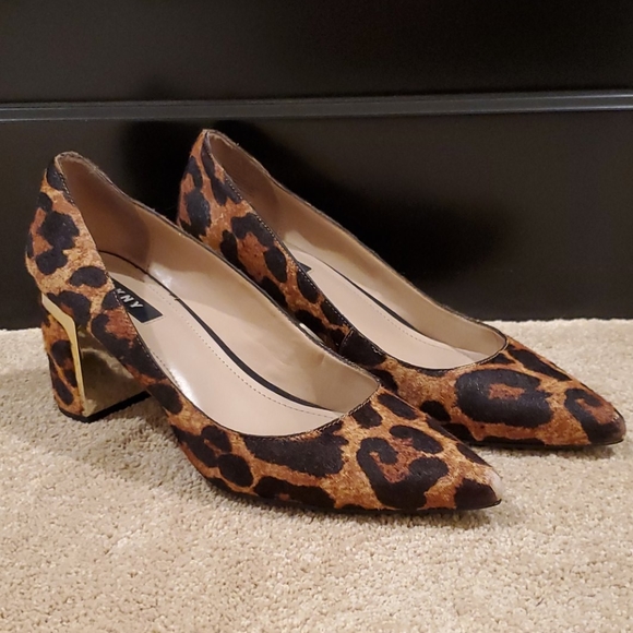 Dkny Shoes - DKNY Leopard Print Low Heels
